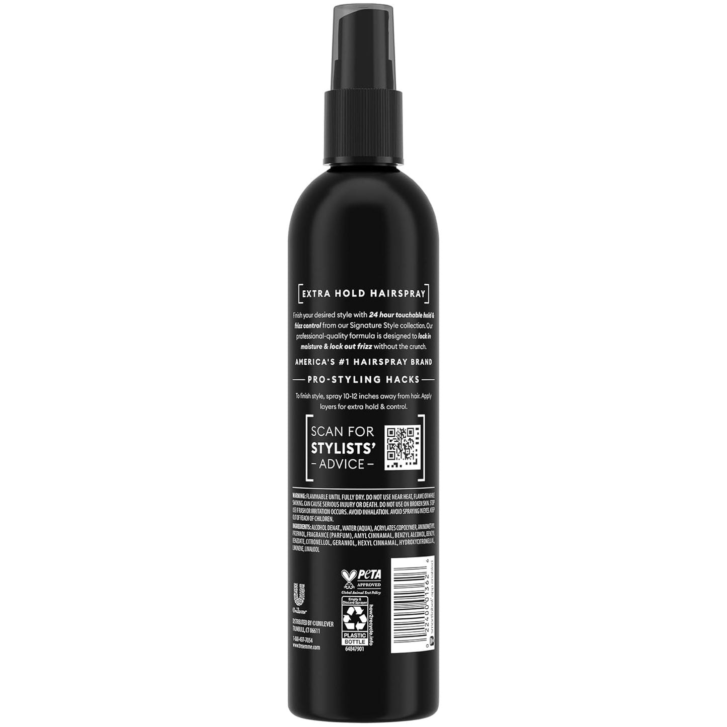 TRESemmé Extra Hold Hairspray - Non-Aerosol 3-Pack for 24H Hold & Frizz Control | Keratin Repair Mask