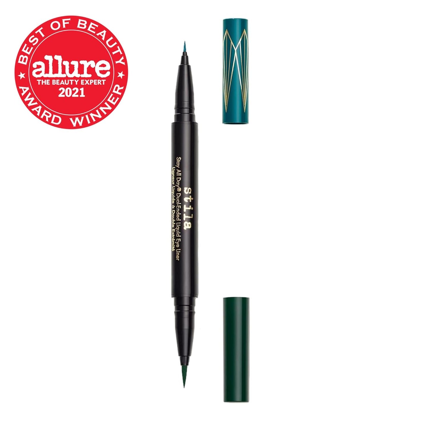 Stila Stay All Day® Dual-Ended Liquid Eyeliner - Long-Lasting, Waterproof Formula | Rich Color Payoff