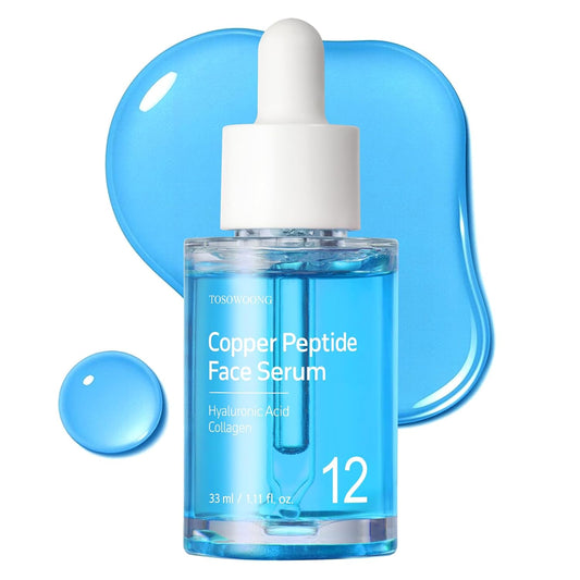 TOSOWOONG Copper Peptide Face Serum - Anti-Aging Formula with 12 Multi-Peptides | 33ml / 1.11 fl. oz.