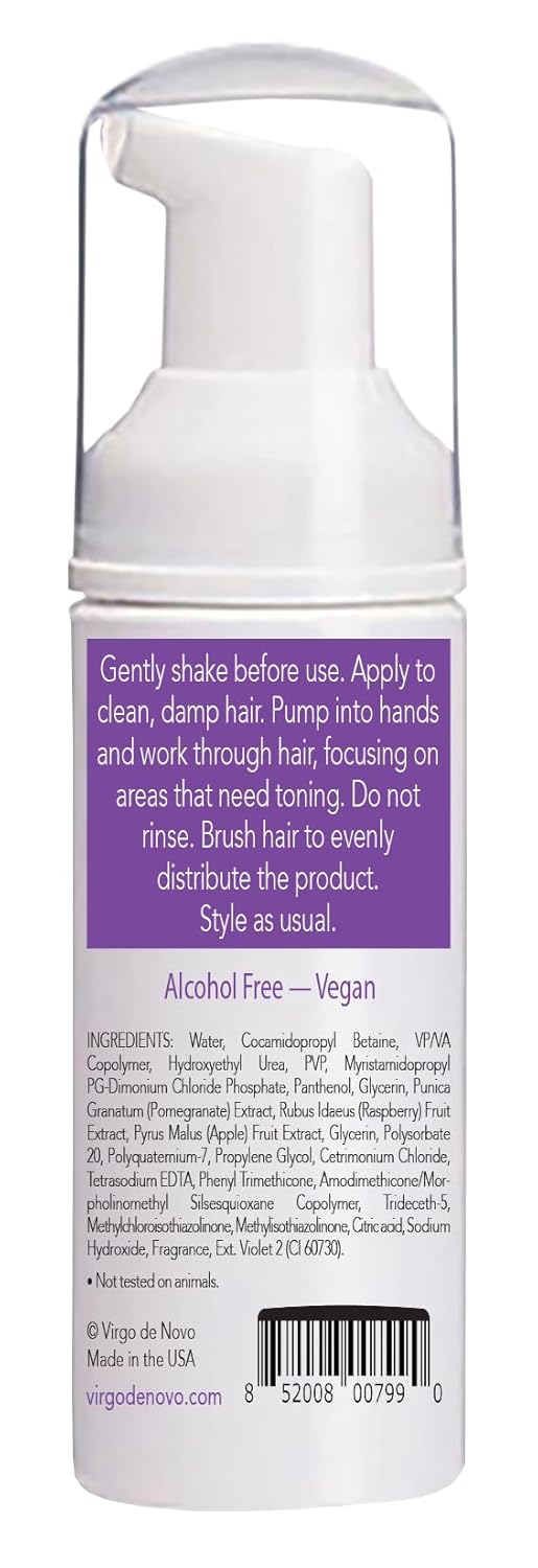True Tone Purple Toning Foam - Brightens Blonde Hair & Eliminates Brassiness - 1.7 oz