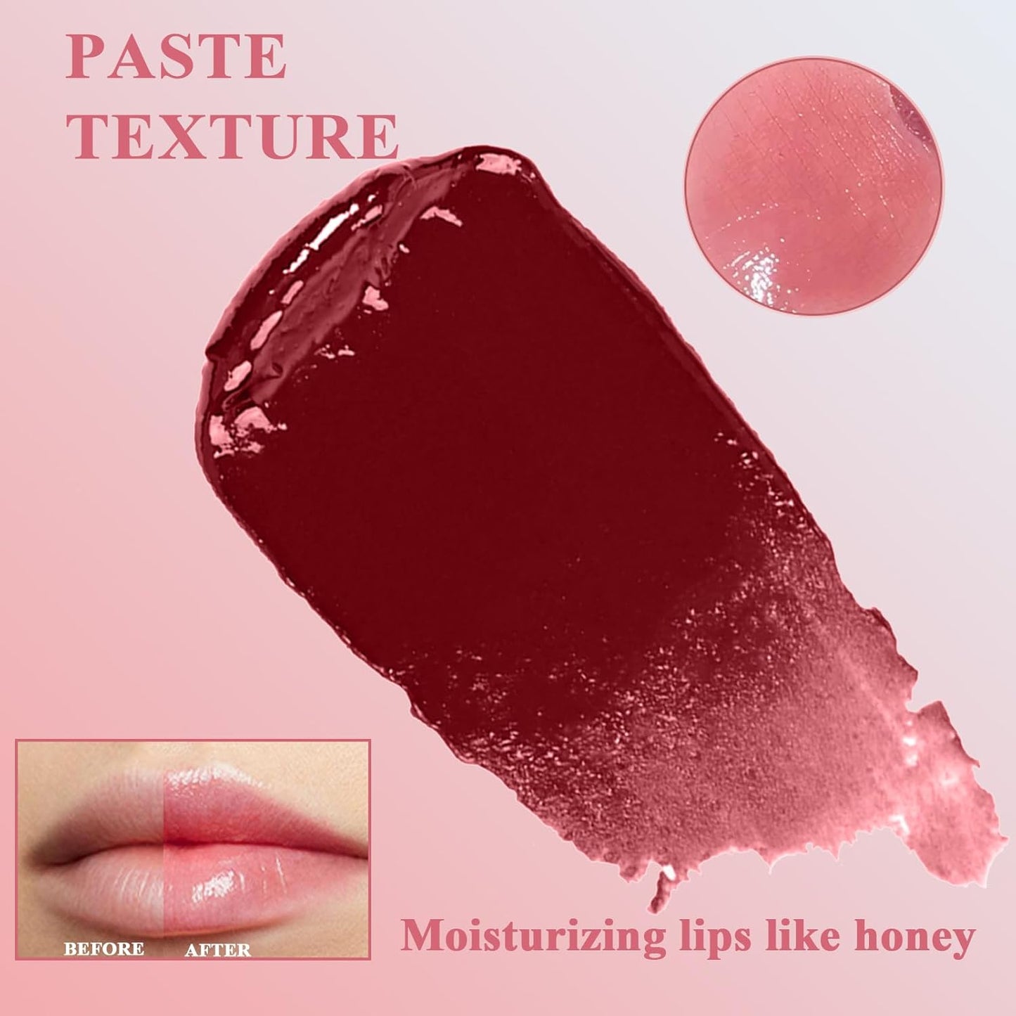 Sheeyoon Honey Lipstick - Hydrating Tinted Lip Balm with Sheer Formula | Natural Glossy Finish (2 Pcs Pink)