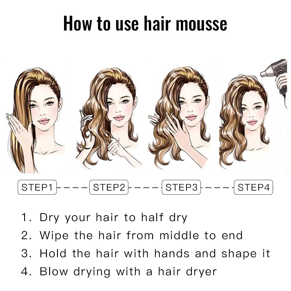 Skiennix Mousse for Curly Hair - Extra Firm Edge Control, Humidity Resistant, 150ml