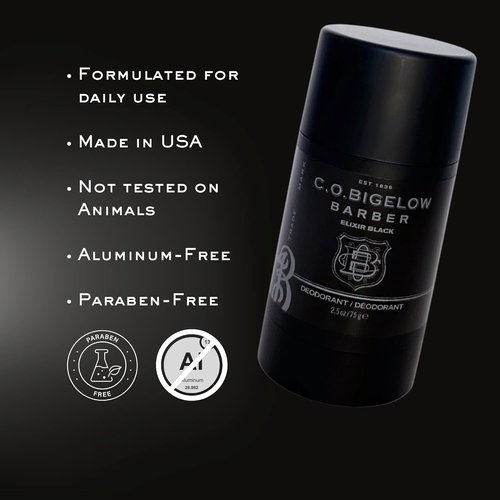 C.O. Bigelow Musk & Vanilla Scented Aluminum-Free Deodorant for Men - 2.5oz Gel Stick