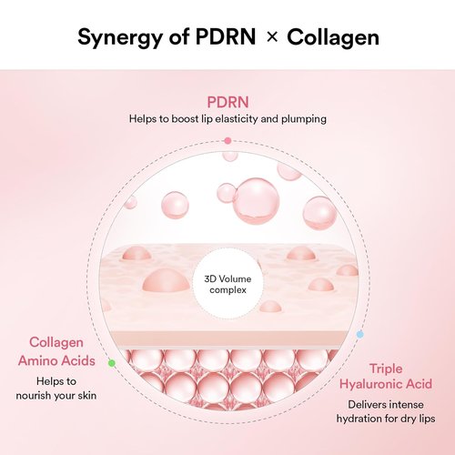 Abib PDRN Collagen Lip Mask - Hydrating Jelly Lip Butter Balm | 0.38 fl oz Overnight Treatment for Dry Lips