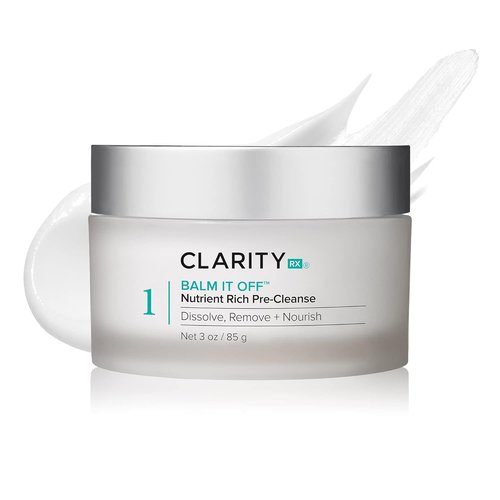 ClarityRx Balm It Off Facial Cleanser - Natural Plant-Based Makeup Remover for All Skin Types (3 oz)