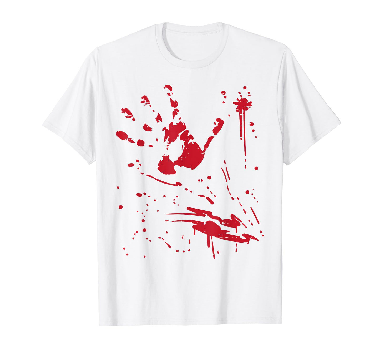 Bloody Handprint Funny Halloween Costume Men Women Kids T-Shirt