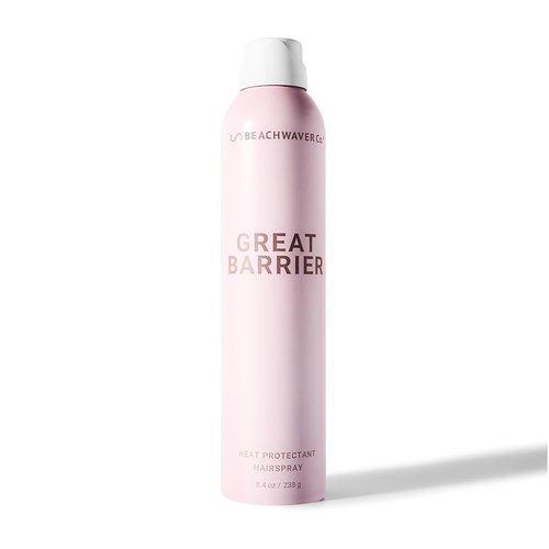 Beachwaver Co. Great Barrier Heat Protectant Hair Spray - Multi-Purpose Styling Treatment for Frizz-Free, Flexible Hold