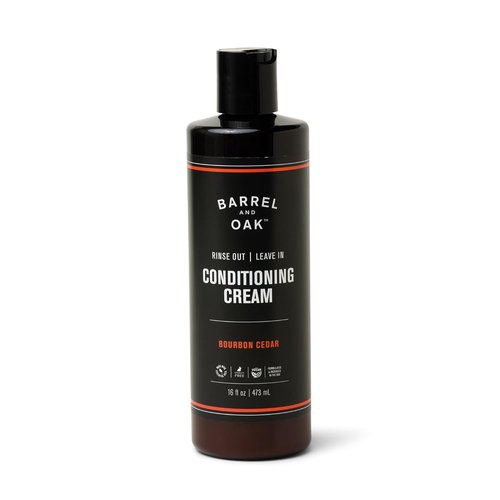 Barrel and Oak Leave-In Conditioner Cream for Men - Dual-Use Styling & Hair Care, Restores Dry Hair, 16 oz
