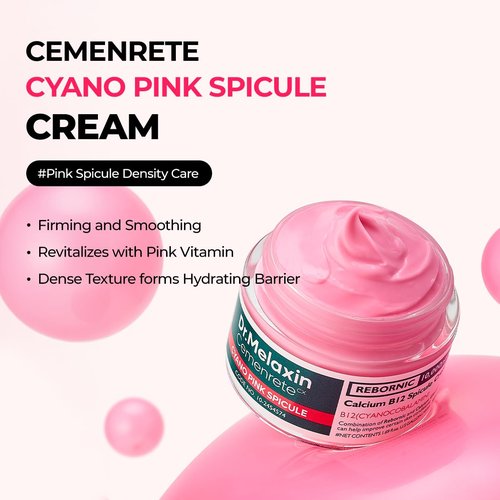 Dr. Melaxin Cyano Pink Spicule Cream - Dark Circle Treatment with Calcium & Vitamin B12, 1.69 fl. oz.