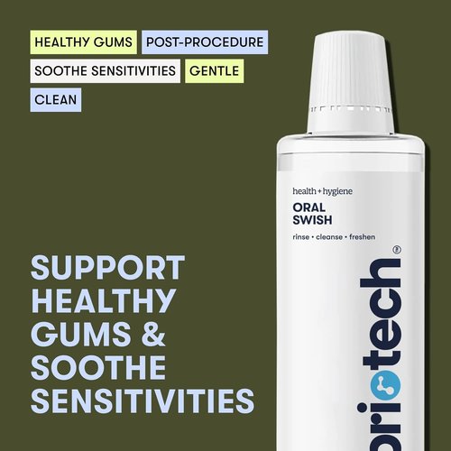 BRIOTECH Oral Swish Mouthwash - Hypochlorous Acid Formula for Fresh Breath & Gum Health | 32 fl oz (2 Pack)