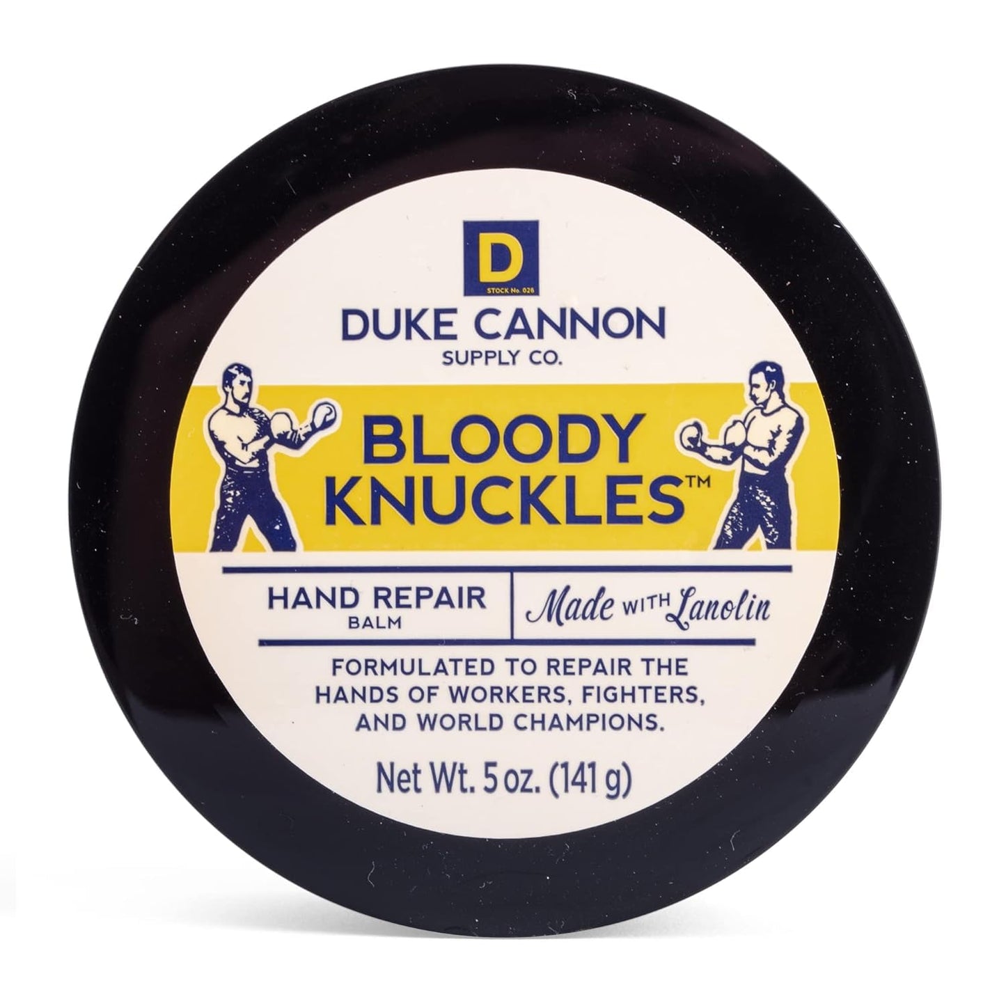 Duke Cannon Hand Repair Balm - Unscented Moisturizer for Dry, Cracked Skin | 5 oz.
