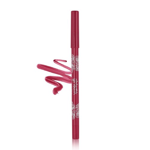 Girlactik Glossy Lip Liner - Moisturizing Lip Pencil for Glossy Shine | Smooth, Vegan & Cruelty-Free (Delilah)