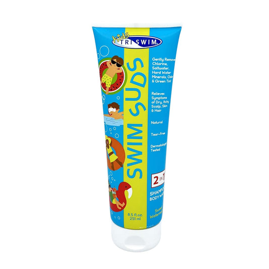 TRISWIM 2-in-1 Shampoo & Body Wash - Natural, Tear-Free Formula for Babies | Gently Removes Chlorine & Saltwater
