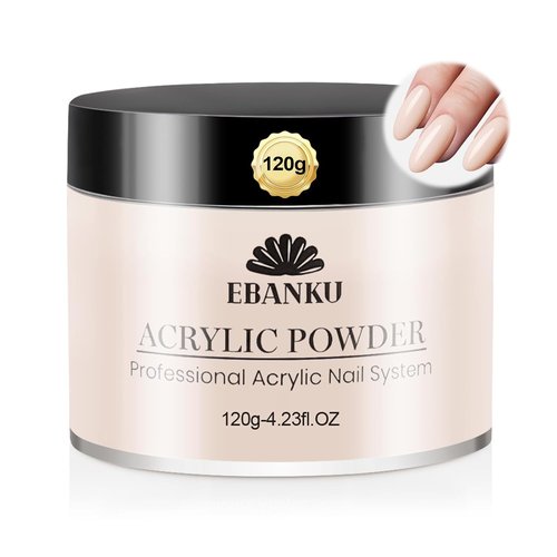 EBANKU Acrylic Nail Powder - 4.2oz Nude Powder for Nail Extensions & Sculpting | Perfect Gift for Women