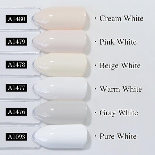 Double Rhythm 15ML Gel Polish Pure Sheer Same Color Same Bottle Soak Off Gel Polish Art Manicure Salon DIY at Home for Women (Warm White-A1477)