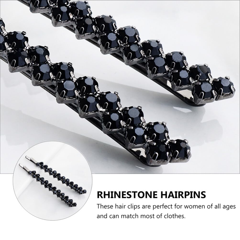 3 sets Rhinestone Hairpins Elegant Bobby Hair Accessories Women Girls Bridal Wedding Party