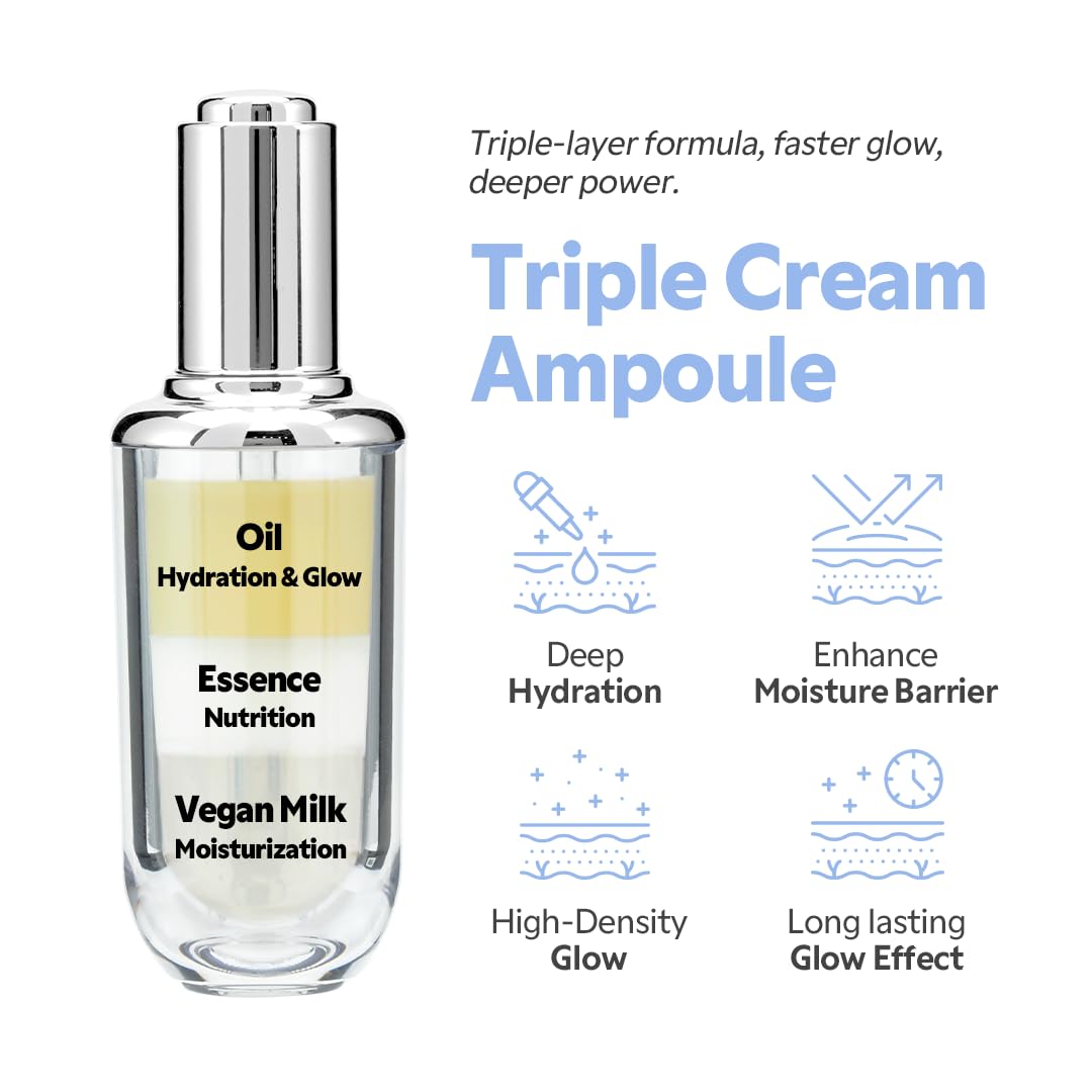 TIRTIR Ceramic Milk Ampoule - Nourishing Hydration for Radiant Skin | 1.35 Fl Oz