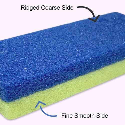 Maryton Foot Pumice Stone for Feet Hard Skin Callus Remover and Scrubber (Pack of 4) (Yellow)