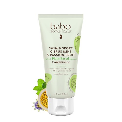 BABO Botanicals Conditioner - Citrus Mint & Passion Fruit - Purifying & Replenishing Formula | Shea Butter & Green Tea - For All Ages