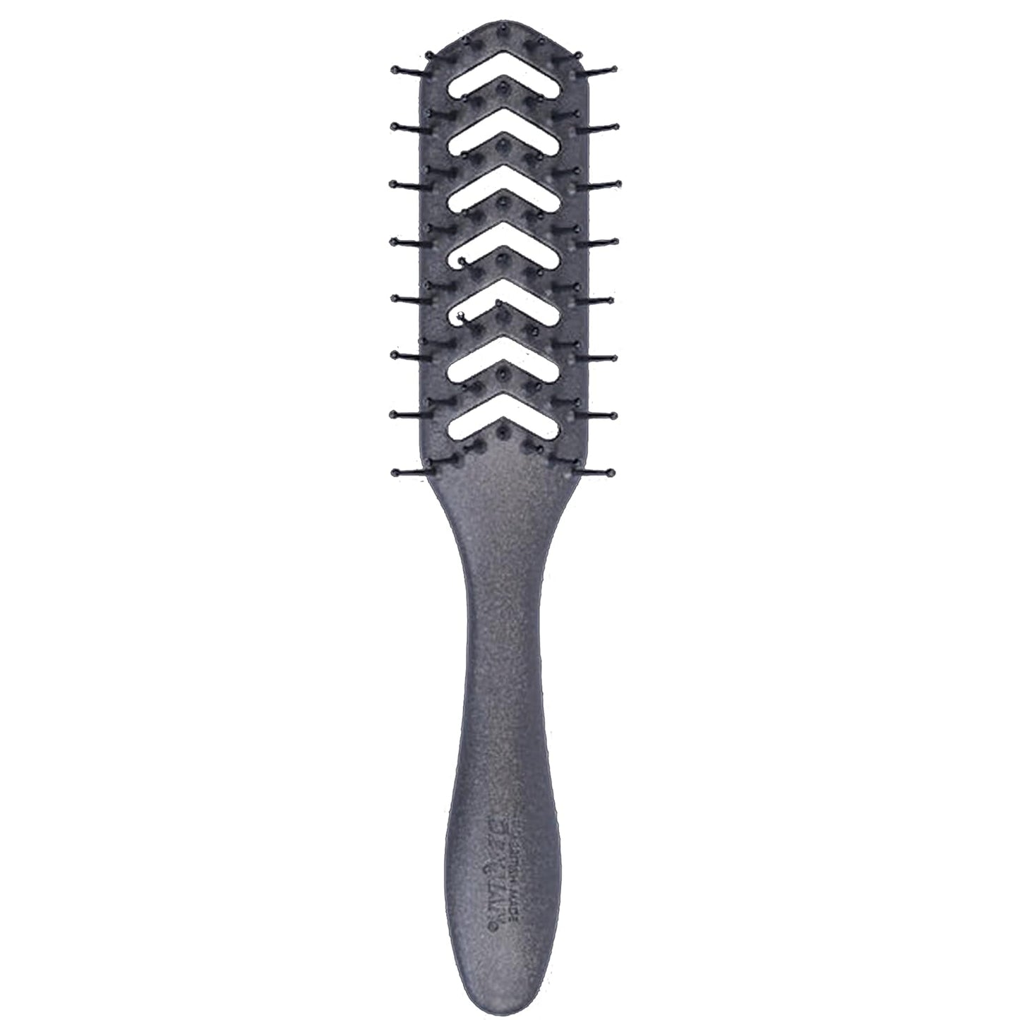 Denman D200 Flexible Vent Brush - Perfect for Blow Drying Curly & Straight Hair | Ideal for All Hair Types (Pewter)