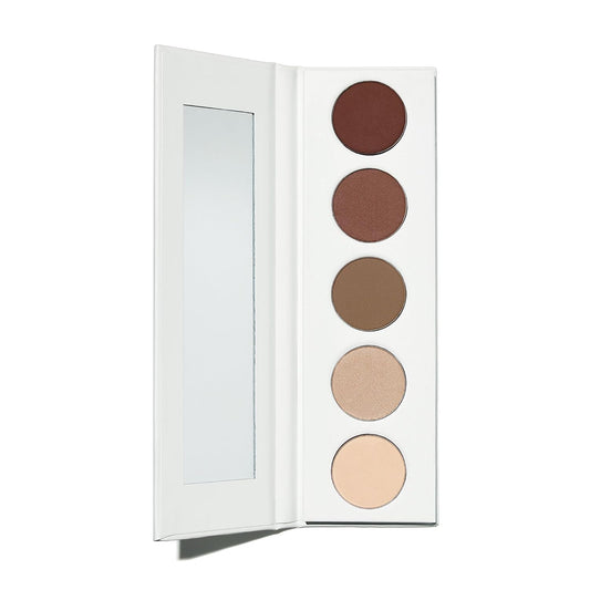 Well People Power Palette Eyeshadow - Five Long-Wear, Hyper-Pigmented Shades | Vegan & Cruelty-Free, Taupe