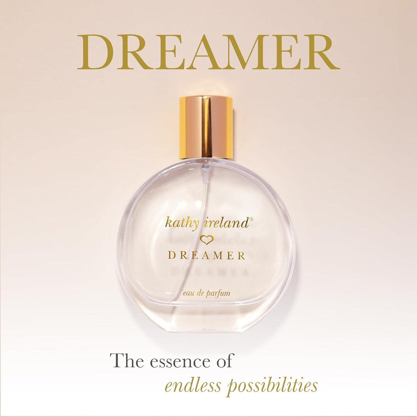 Kathy Ireland Dreamer Perfume - Citrus Floral Woody Eau de Parfum with Grapefruit & Gardenia - 3.4 oz