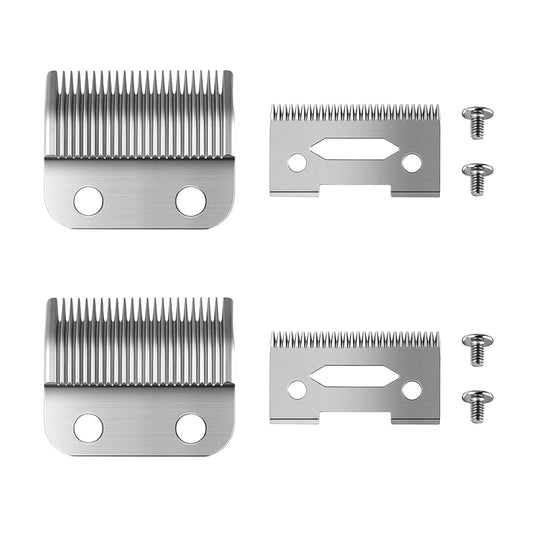 Wahl Clipper Replacement Blades - 2 Pack Compatible with 2 Hole Clipper Blades for Precision Cutting