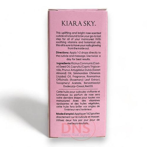 KIARA SKY Hydrating Nail & Cuticle Oil - Nourishing Formula with Natural Rose Scent