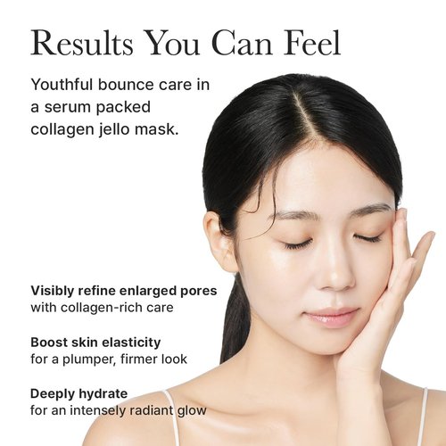 ARENCIA Red Collagen Jello Mask - Plump & Hydrating Hydrogel Mask for Dry Skin | 4 Pack with Collagen & Peptides