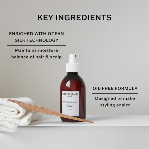 SACHAJUAN Leave-In Conditioner - Lightweight Hydration & Shine with Ocean Silk Technology | 8.4 oz