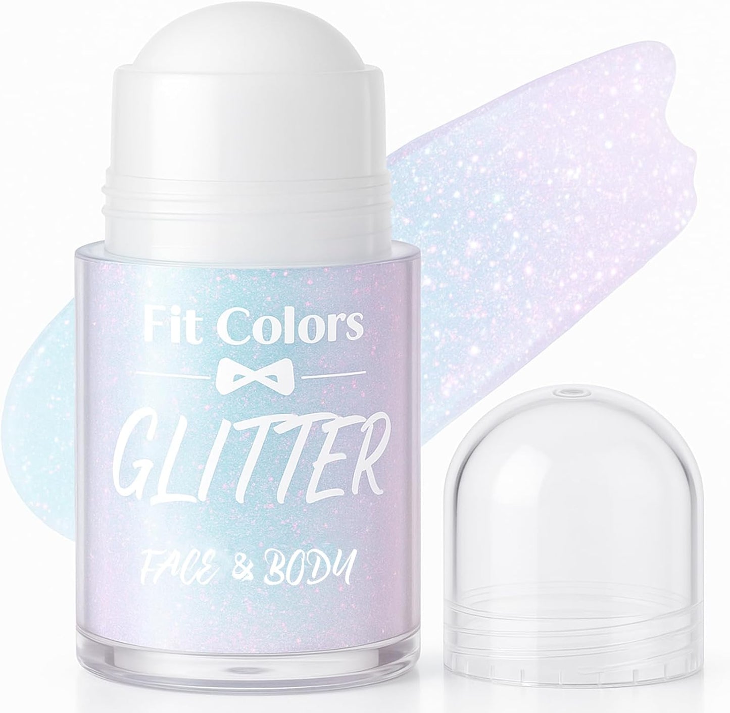 Skiennix Body Glitter Gel - Holographic Mermaid Sequins Liquid Eyeshadow | Sparkling Pink, Versatile Use for Body, Face, Hair, and Lips