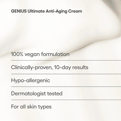Algenist GENIUS Ultimate Anti-Aging Face Cream - Restores Vegan Collagen for Smooth, Radiant Skin - 1oz