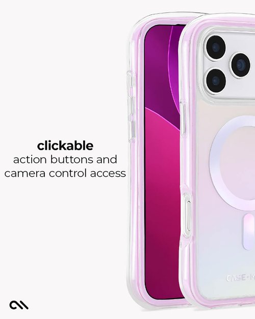 Case-Mate Jelly Pop Soap Bubble iPhone 17 Pro Max Case - Stylish Iridescent Design with 16ft Drop Protection | MagSafe Compatible