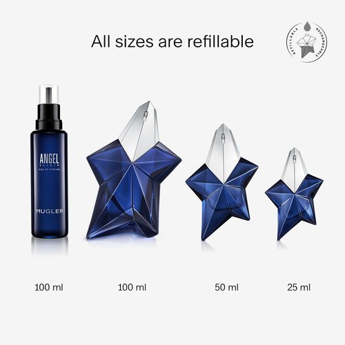 Mugler Angel Elixir - Women's Eau de Parfum - Floral & Woody Scent with Sandalwood, Amber & Vanilla