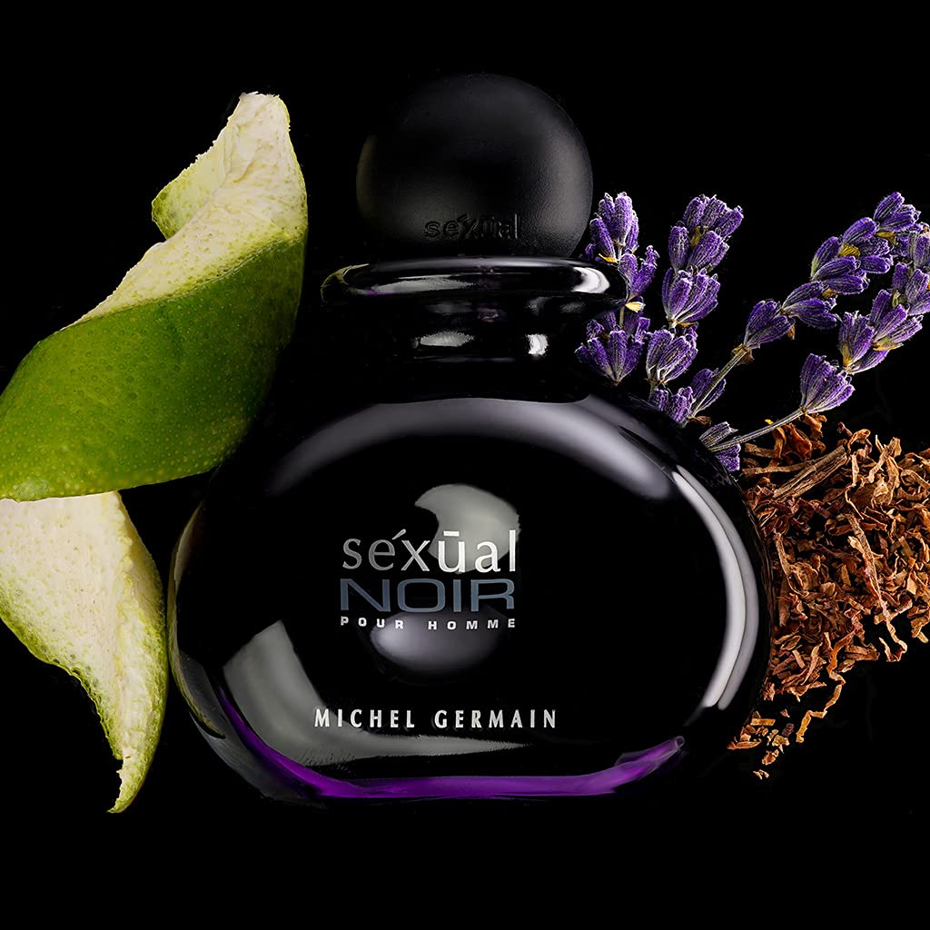 Sexual Noir Pour Homme Eau de Toilette Spray - Invigorating Bergamot & Grapefruit Notes | 3.4 oz