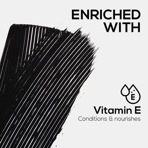 Renee Midnight Mascara - Clump-Free, Long-Lasting Formula with 360-Degree Wand | Darkest Black, Nourishing & Volumizing