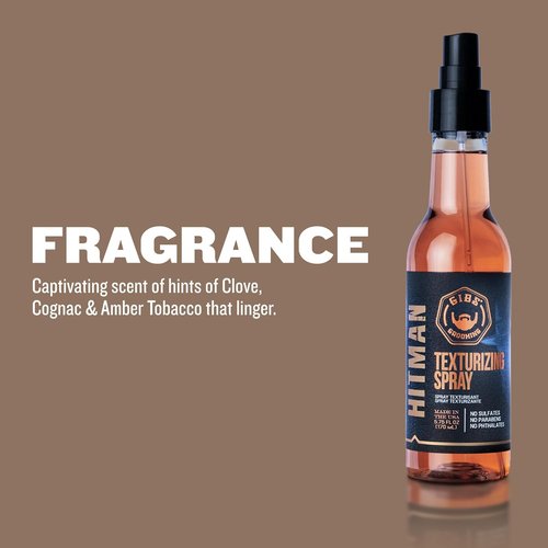 GIBS Grooming Hitman Texturizing Spray - Lightweight Hold & Volume | 5 Fl Oz