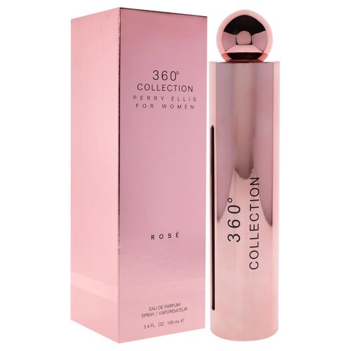 Perry Ellis 360 Collection Rose Eau de Parfum Spray - 3.4 Ounce | Elegant Floral Fragrance for Women
