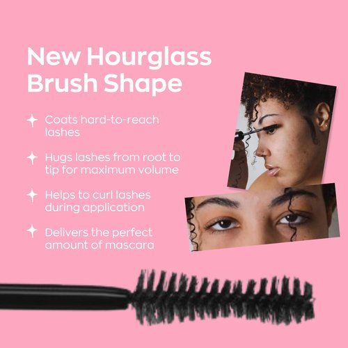 Elizabeth Mott Black Volumizing Mascara - Smudge-Proof, Lengthening Fiber Formula, Clump-Free, 8ml