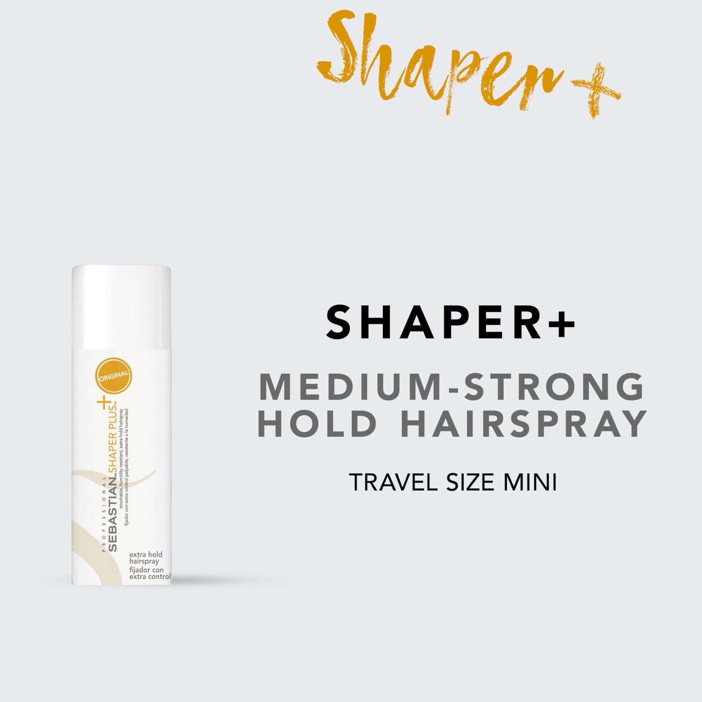 Sebastian Professional Shaper Plus Hairspray | Touchable, Humidity Resistant, Original Extra Hold | 24 Hour Flexible Styling Control | For All Hair Types