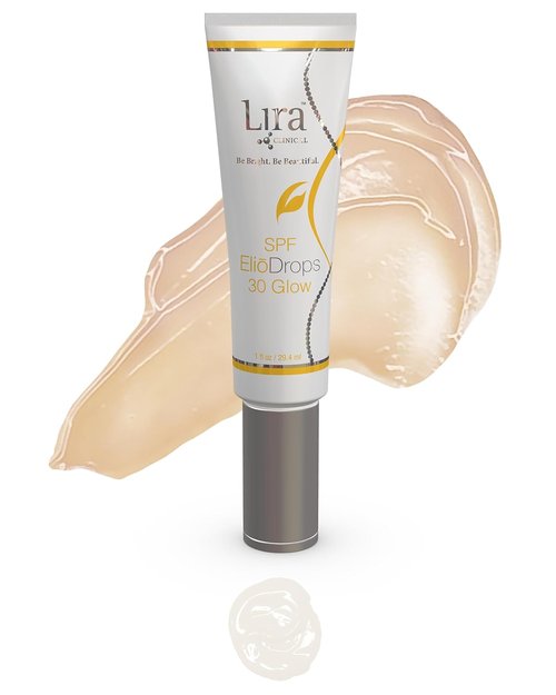 Lira Clinical EliōDrops SPF 30 Glow - 1 Fl Oz - Broad Spectrum Zinc Oxide Sunscreen Serum for All Skin Types
