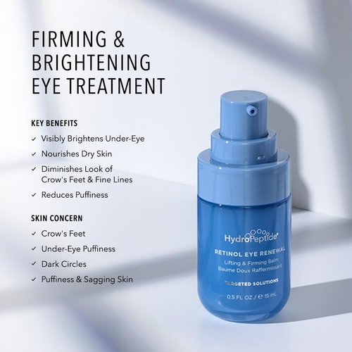 HydroPeptide Retinol Eye Renewal Balm - Lifting & Firming with Tri-Retinol Complex | 0.5 Ounce