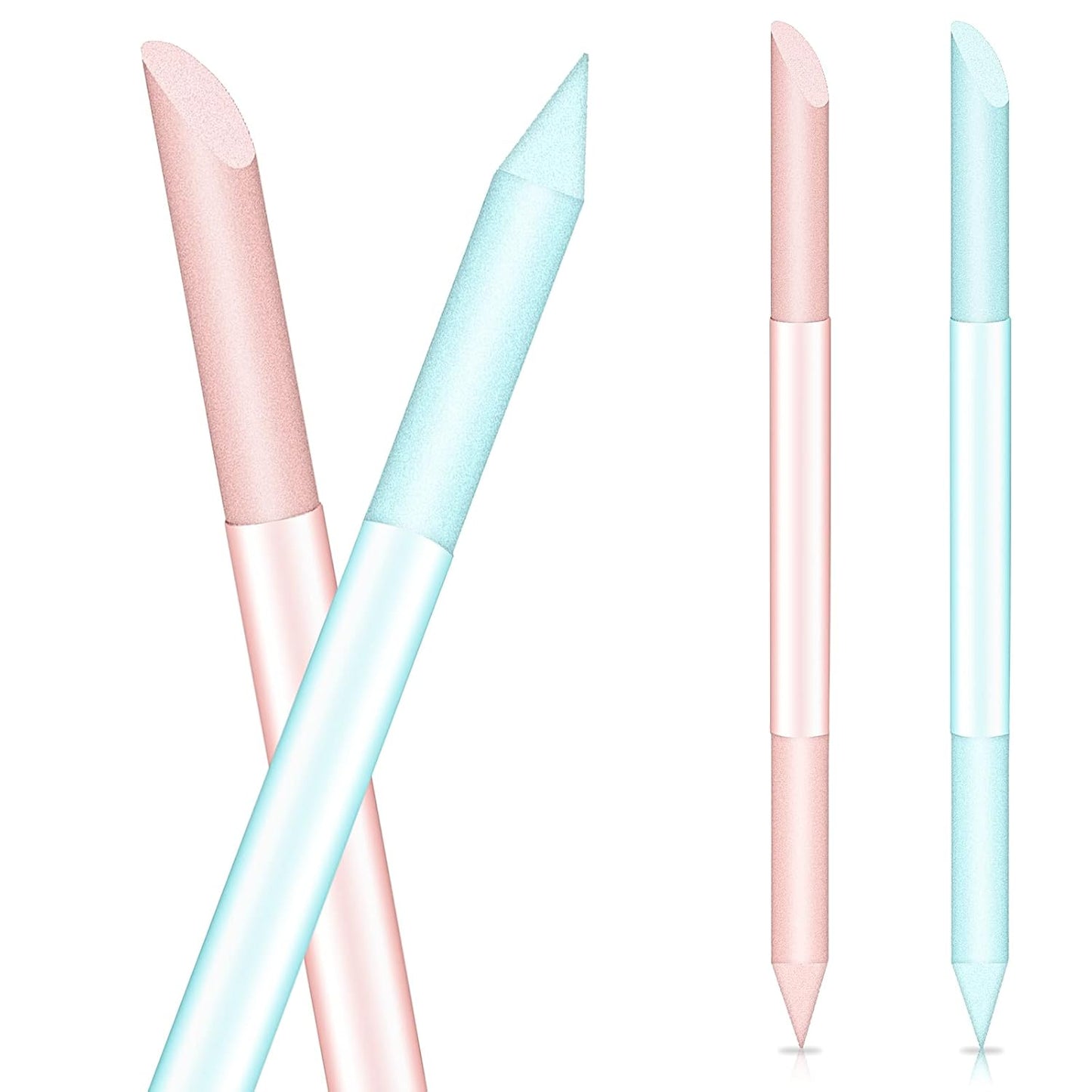 Skiennix Glass Cuticle Pusher Set - Double-Sided Cuticle Remover Tools for Perfect Manicures | 2 Pieces