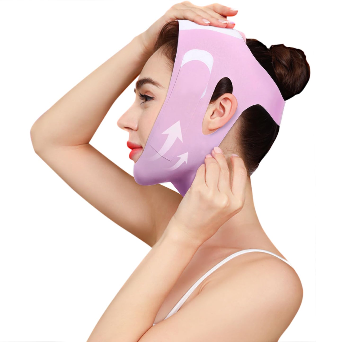V-Line Lifting Chin Strap for Sleeping & Yoga, V-Line Mask, Chinstrap for Sleeping, Reusable Face Strap, Jaw Strap，Jawline Shaper，Chin Up Patch, V-Shaped Belt, Shaped Face Mask for Sagging