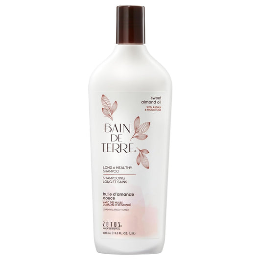 Bain de Terre Sweet Almond Oil Shampoo - Strengthen & Protect Weak Hair | Paraben-Free, Vegan