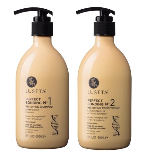 Luseta Salon Shampoo & Conditioner Set - Sulfate-Free Rosemary Oil Formula for Hair Repair | 2x16.9 oz