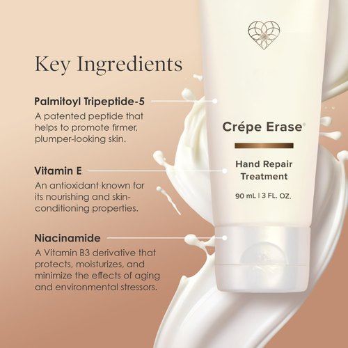 **Crepe Erase Body Firm Hand Repair Treatment - Anti-Aging Lotion with Shea Butter & Vitamin E, 3 fl oz**