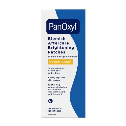 PanOxyl Blemish Brightening Patches - Fade Post-Acne Dark Spots & Reduce Redness | Large Clear, Vegan, 16ct