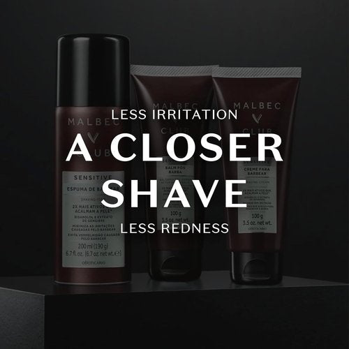 Malbec Club Sensitive Shaving Cream for Men - Lightweight, Non-Foaming Hydration | 3.5 Ounce