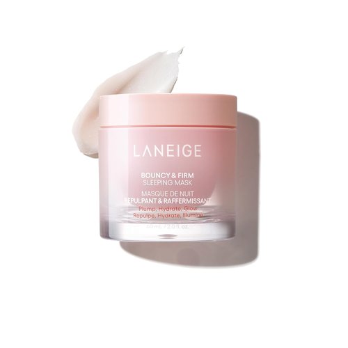 LANEIGE Bouncy & Firm Sleeping Mask - Revitalize Skin with Peony & Collagen Complex, 2.7 oz